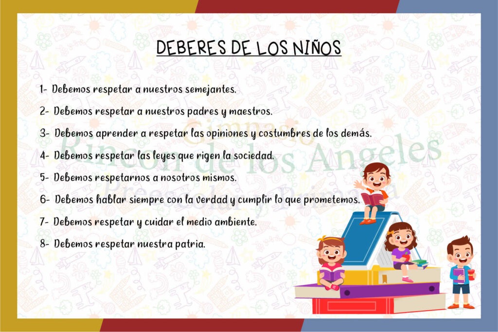 DEBERES DE LOS NIÑOS